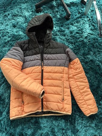 McKinley Winterjacke Gr. 140, Neu, Orange/Grau!