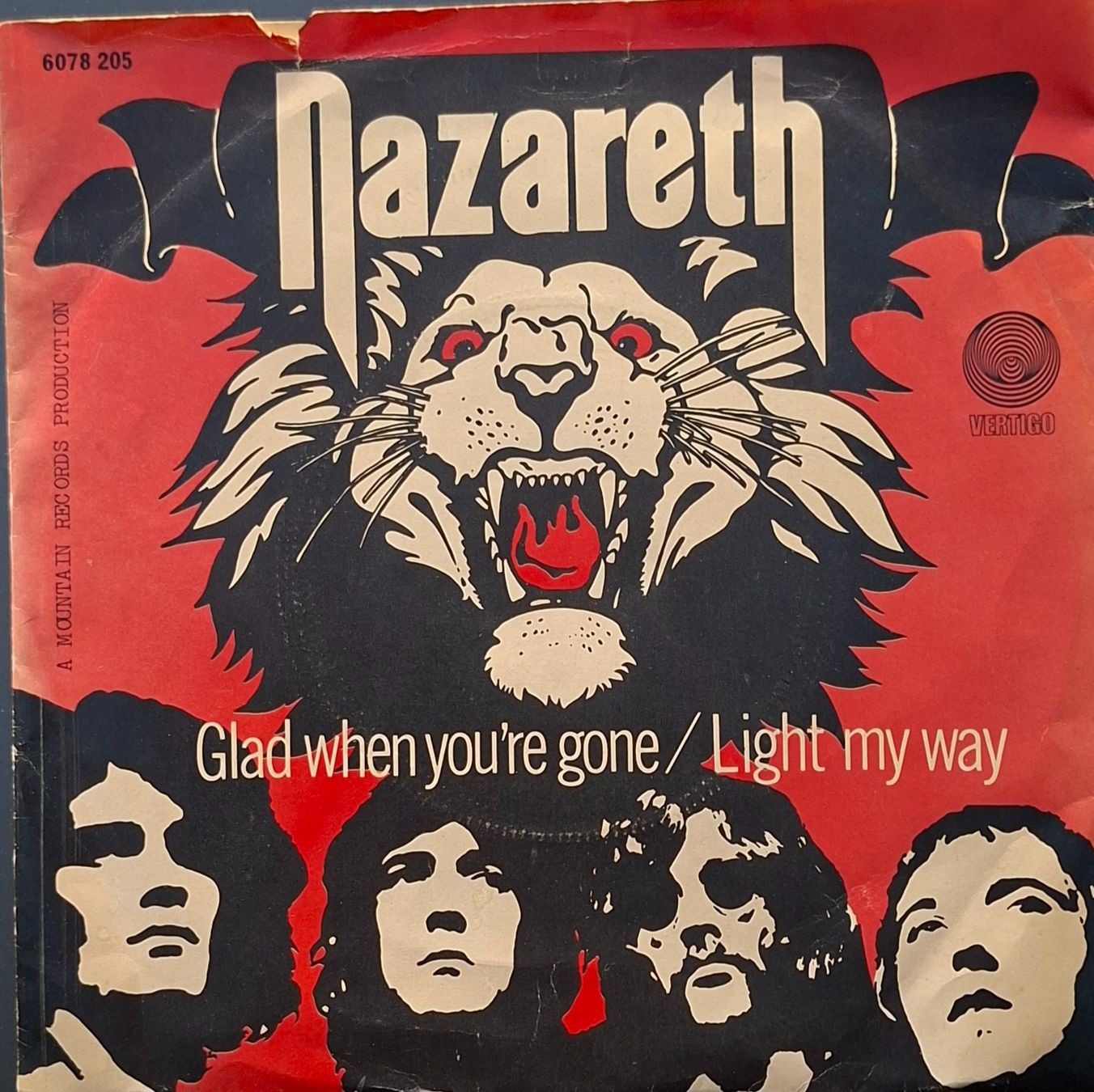 Dischi in vinile: Vinyl-Single Nazareth - Glad When You're Gone – Usato da Langenthal venduto da Modo39