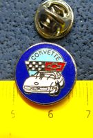 CHEVROLET CORVETTE AUTO PIN ENAMEL SILBRIG 16mm KLEIN-FEIN