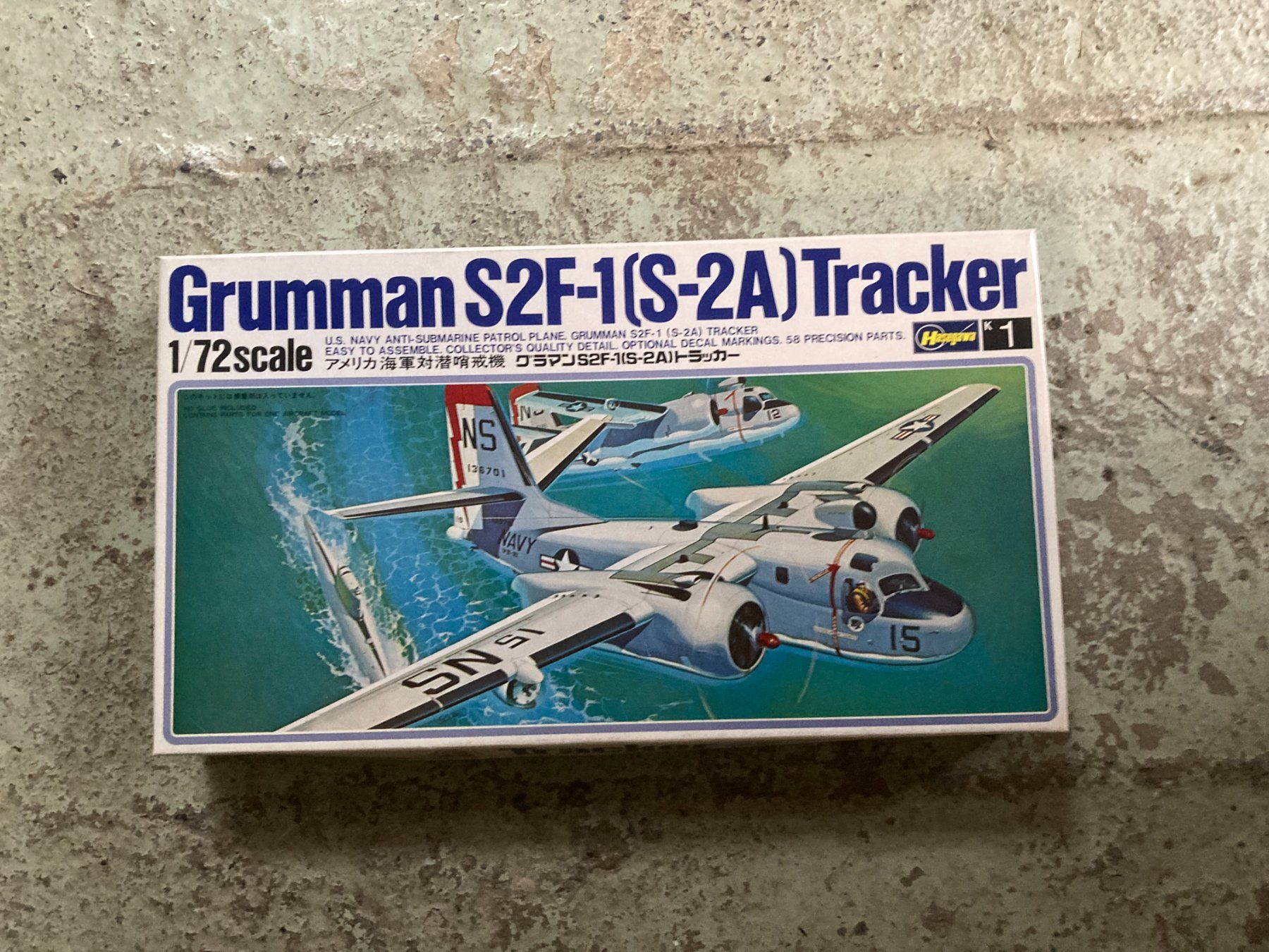 Kit di modellismo & Modellini statici: Bausatz Hasegawa, Modell Grummann S2F-1 – Nuovo e nell'imballaggio originale da Filzbach venduto da Sugi7