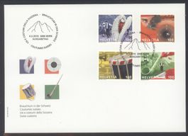 2010, FDC, Brauchtum in der Schweiz (Nr. 1344–1347)