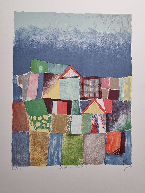 HANS EGLI LITHOGRAPHIE SIGNIERT NUMMERIERT 1