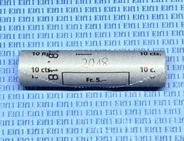 CHF___0.10 2018 Originalrolle mit 50 x 10 Rappen 2018