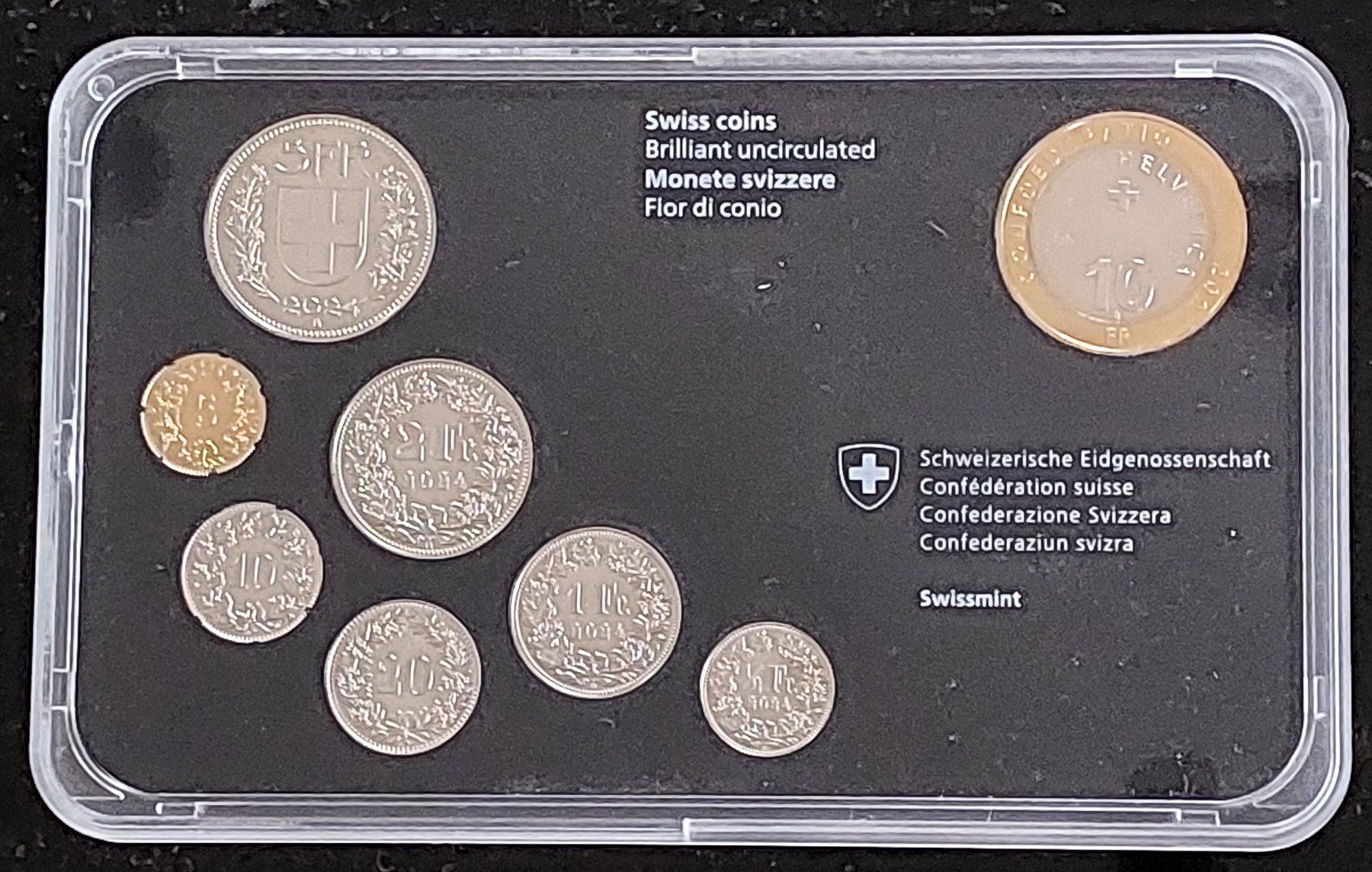 Tutti le monete: CH - Münzsatz 2024 stgl – Nuovo (secondo la descrizione) da Arch venduto da repros 1