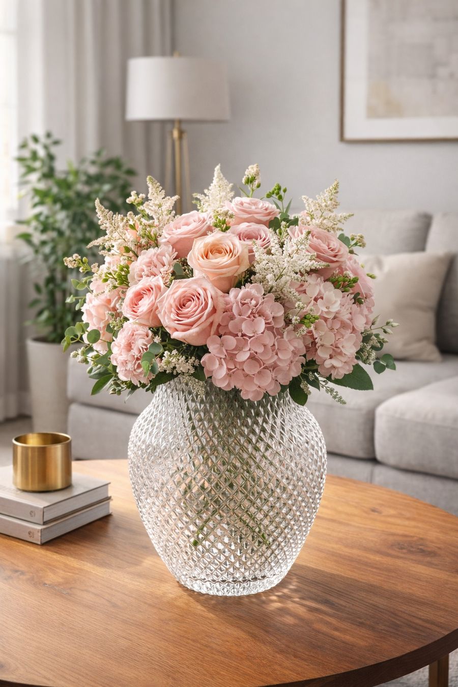 Vasi & Recipienti: Vase en verre transparent texturé décoration – Usato da Lausanne venduto da AufLiebesehen