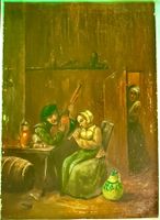 Ölgemälde David Teniers d.J. Motiv Schenke gebraucht