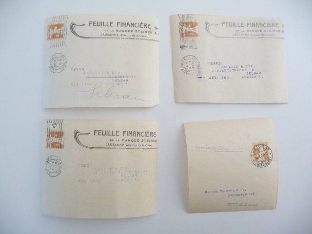 Alle Briefmarken: 1918/1920  Streifbänder – Gebraucht aus Kloten von zimboida
