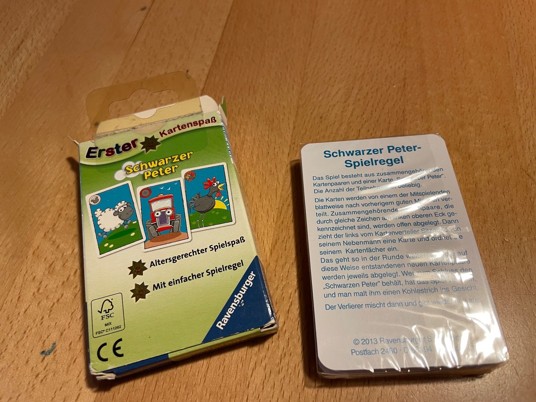 Ravensburger Jeux: 3 Karten/Würfelspiele, Uno Junior, schw.Peter, – D'occasion à Cham par 2eye 4