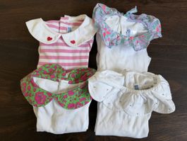 Jacadi- 4er Set Baby Bodys mit Kragen - versch. Grössen