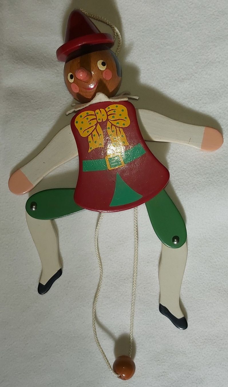 Spielzeuge: Holz-Hampelmann, Pinocchio 😀 – Neu (gemäss Beschreibung) aus Greppen von 86Sina