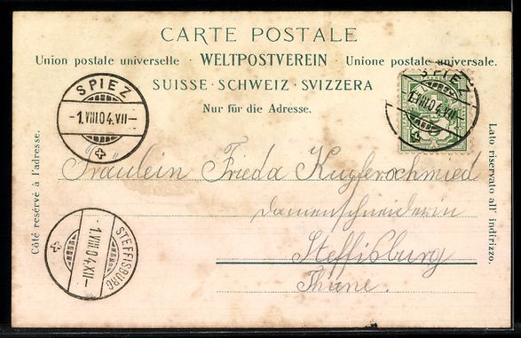 Cartes postales: AK Thunersee, Merligenstrasse – D'occasion à Berlin par bartko-reher 1