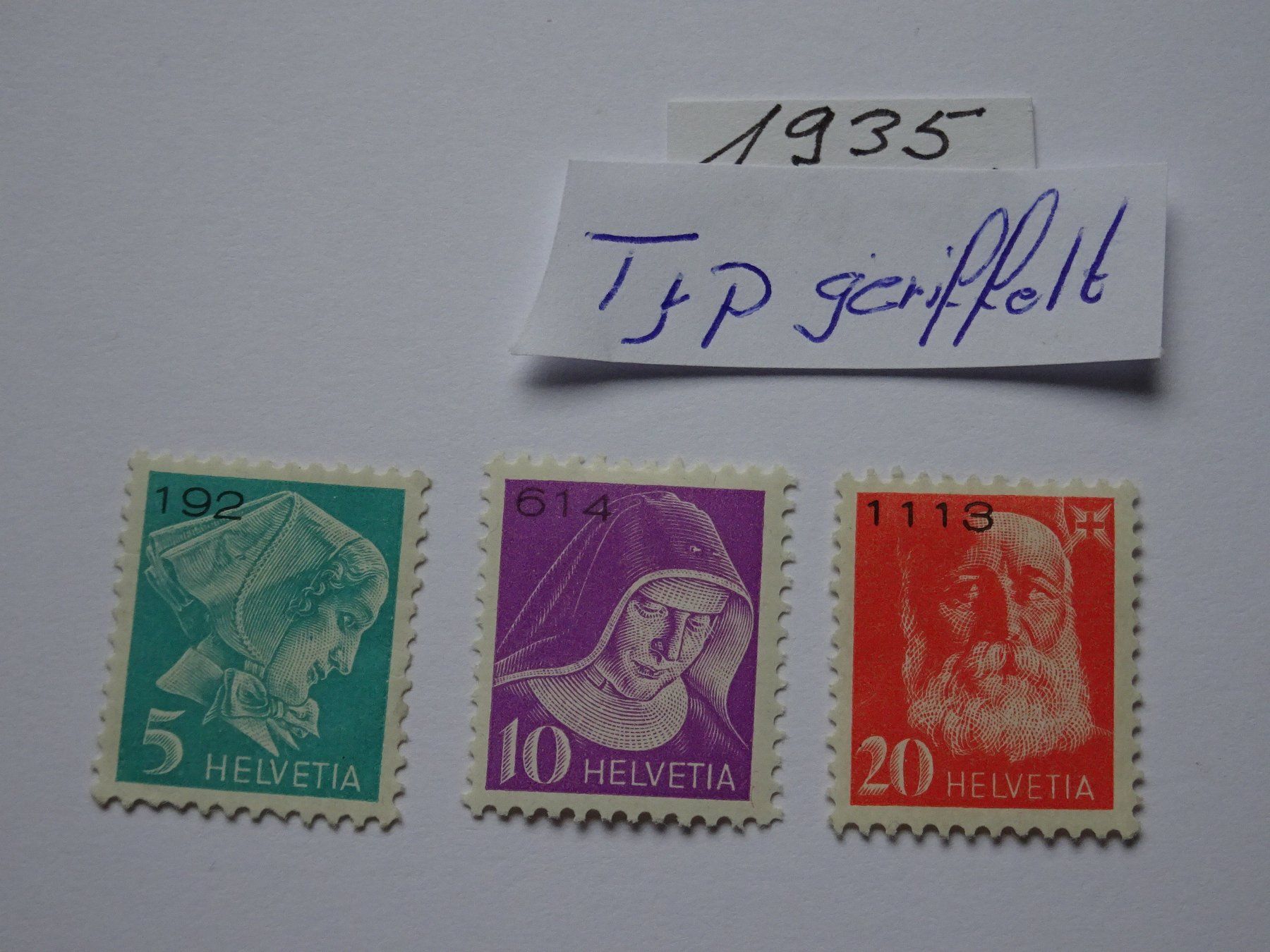Tous les timbres: Porto 1935* geriffelt – Neuf (Voir description) à Aadorf par Chnorli-Furz