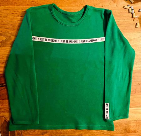 Langarmshirt AWESOME, 122cm, Baumwolle