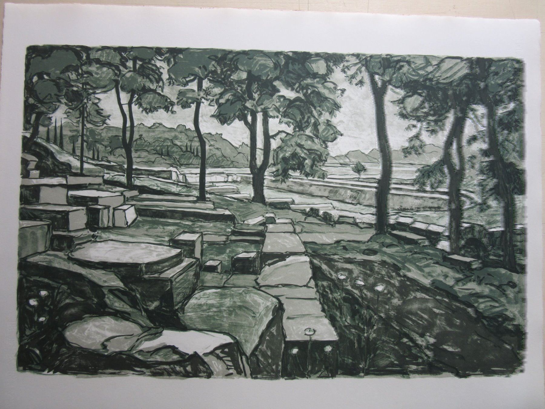 Grafica & Litografie: Diggelmann Alex Walter  LITHOGRAPHIE – Usato da Gersau venduto da grafik-kunst