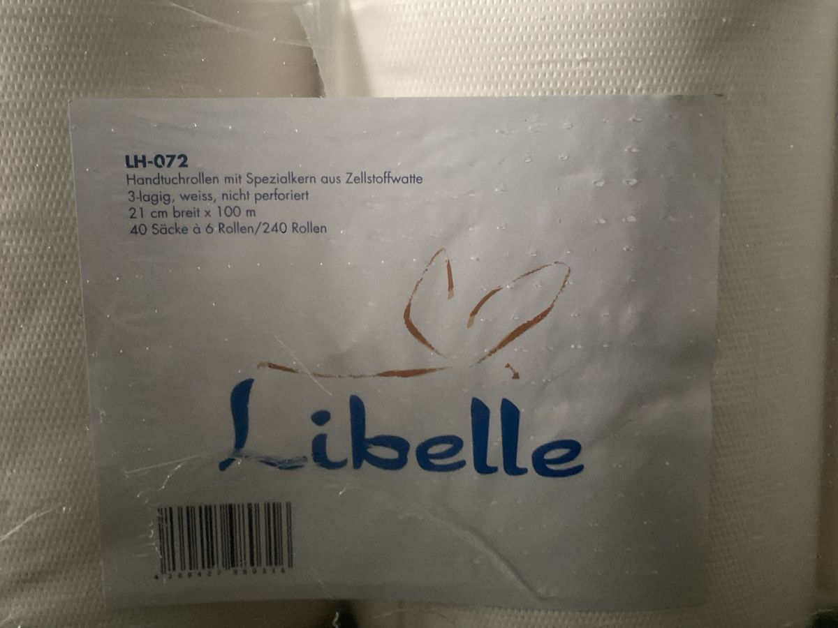 Füllmaterial: Handtuchrollen von Libelle, originalverpackt – Neu (gemäss Beschreibung) aus Zürich von Harobed83 1