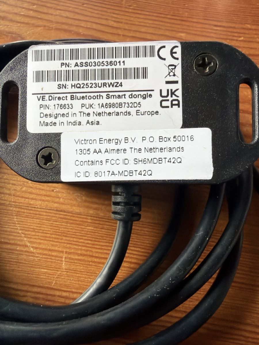 Victron Componenti elettronici: Victron VE Direct Bluetooth Smart Dongle – Usato da Bettmeralp venduto da Minmar1 1