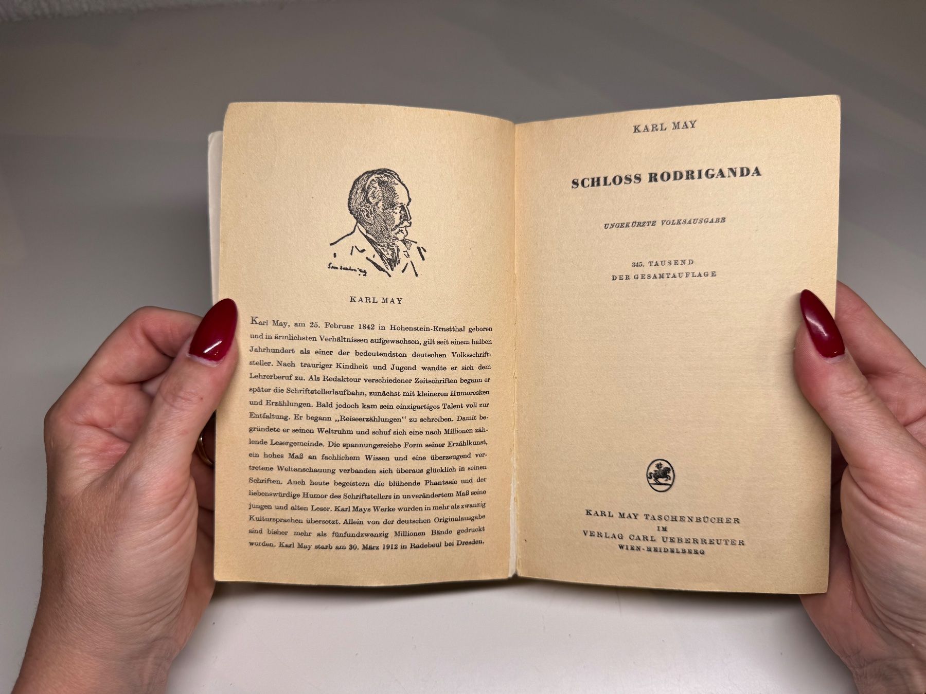 Libri: ROMAN: Karl May, Schloss Rodriganda  – Usato da Grosswangen venduto da Kleine.Knoepfe 3