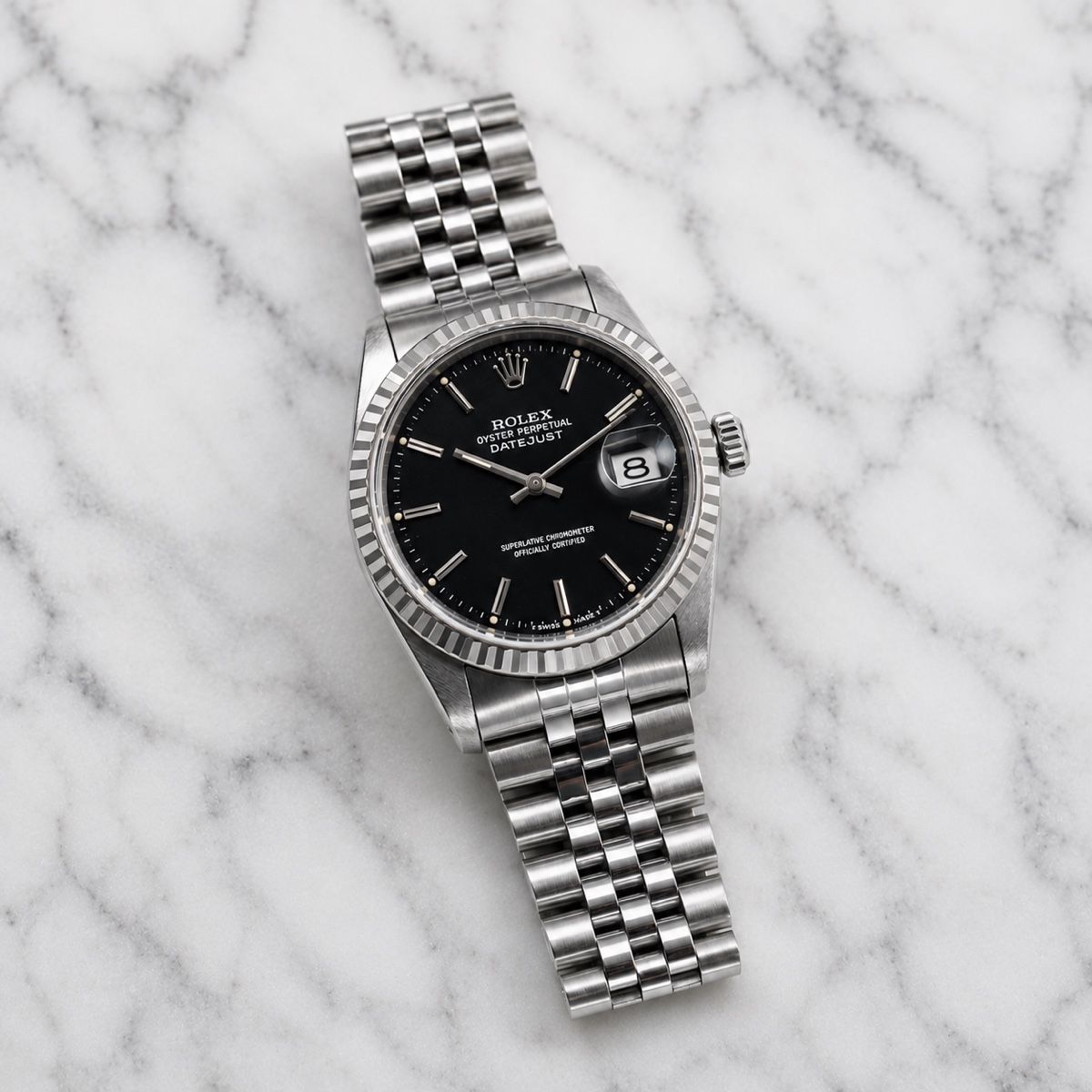 Rolex Uhren: Rolex Datejust 36mm 1630 black dial, great condition – Gebraucht aus Bösingen von watchoutonflavio.