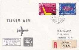 Erstflug Tunis Air Genf - Tunis 1961