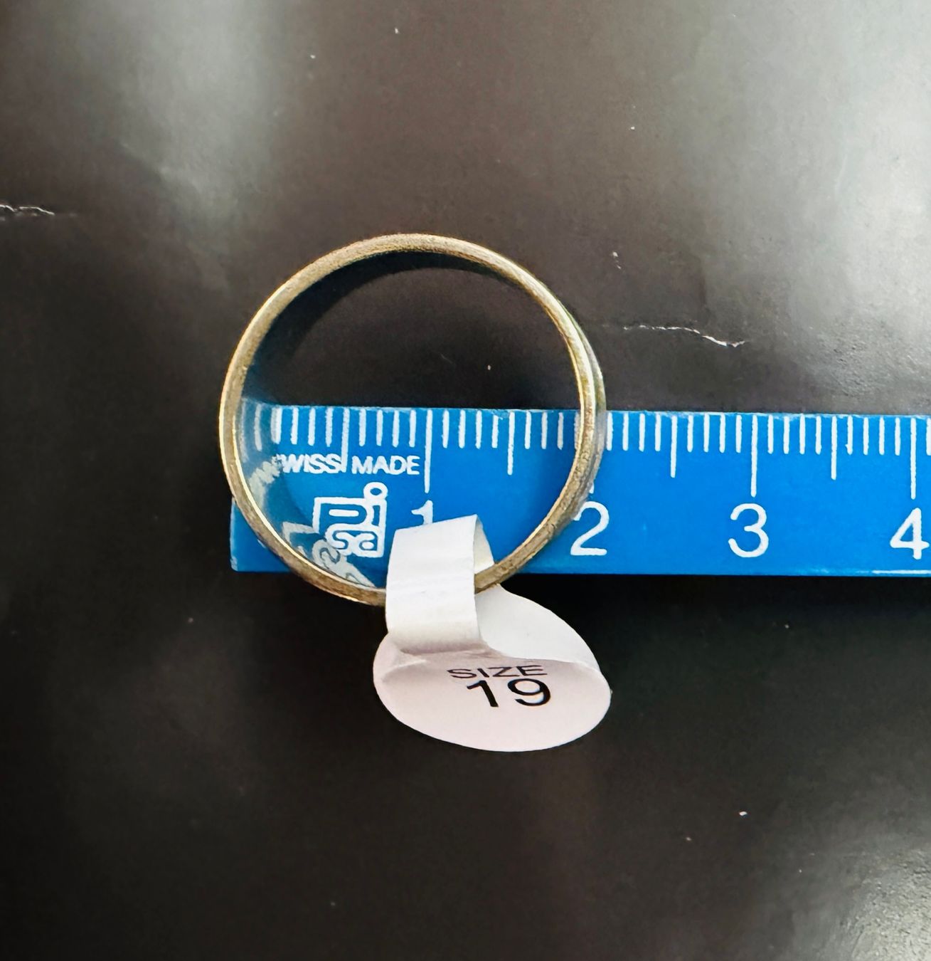 Anelli: Edelstahlring, Gold/Silber Design - Grösse 19 – Nuovo (secondo la descrizione) da Dietikon venduto da Emoruk 3