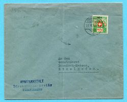 Brief Portofreiheit Nr. 384 - Abs: Armenanstalt Frienisberg