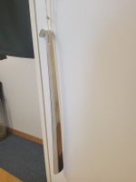 Schuhlöffel aus Edelstahl lang silberfarben gebraucht