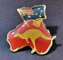 P847 - Pin Känguru Australien Australia Land & Flagge