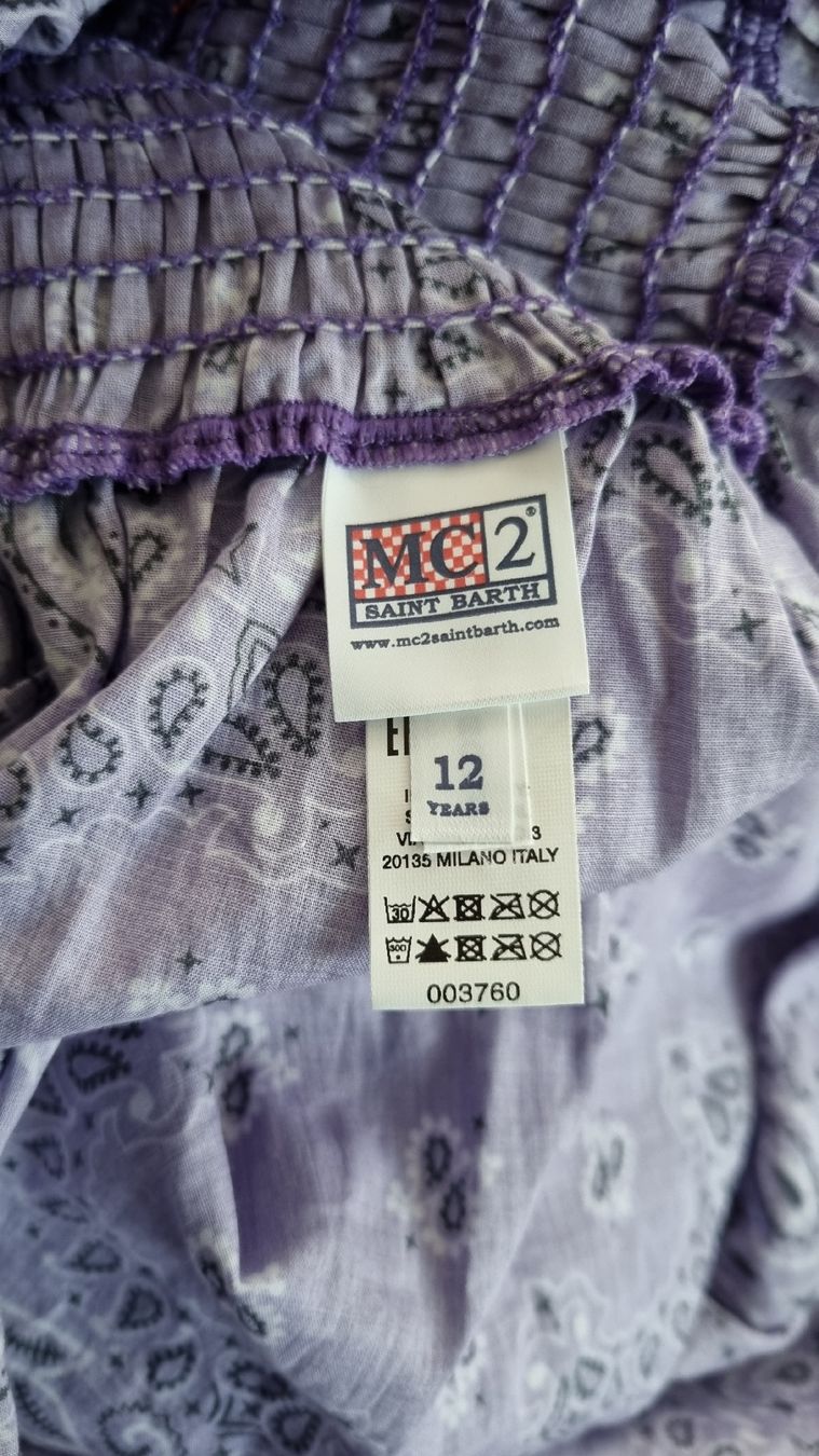 Vestiti & Gonne: Kleid Bandanaprint 152 Lila neu – Nuovo (secondo la descrizione) da Bad Zurzach venduto da Mfritzli 2