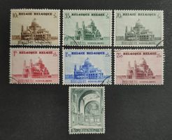 Belgien 1938, Basilica Koekelberg, Satz gestempelt