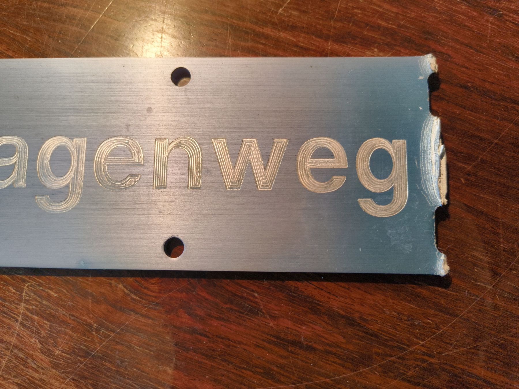 Insegne: Wegweiser Sagenweg Alu Eloxiert hellblau – Difettoso da stettlen venduto da VintageBern_ch 2