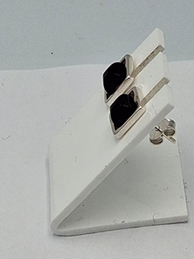 Orecchini pendenti & Orecchini a lobo: Ohrstecker BERNSTEIN Quadrat Facettiert Rotbraun Modern – Nuovo e nell'imballaggio originale da Heiligkreuzsteinach venduto da schmucktime 3