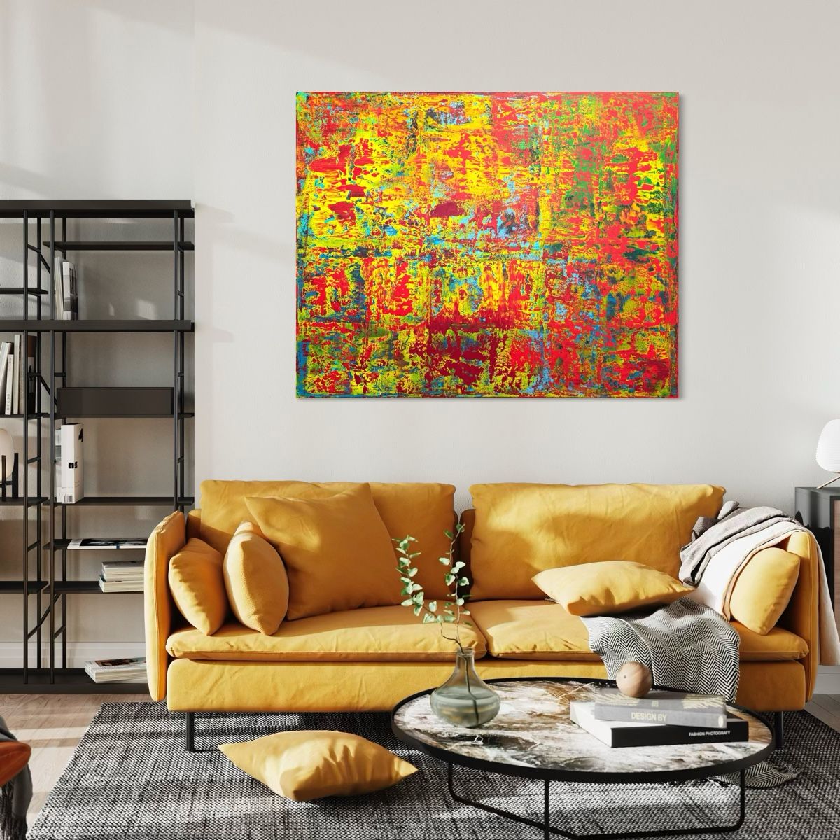 Gemälde: Original Gemälde, abstrakt, farbenfroh, einmalig! 150x120 cm – Neu und originalverpackt aus Berikon von home-artsch 7