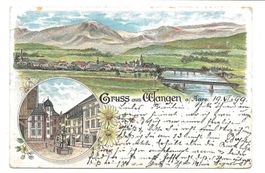 Gruss aus Wangen an der Aare (BE) col. Vorläufer-Litho 1899
