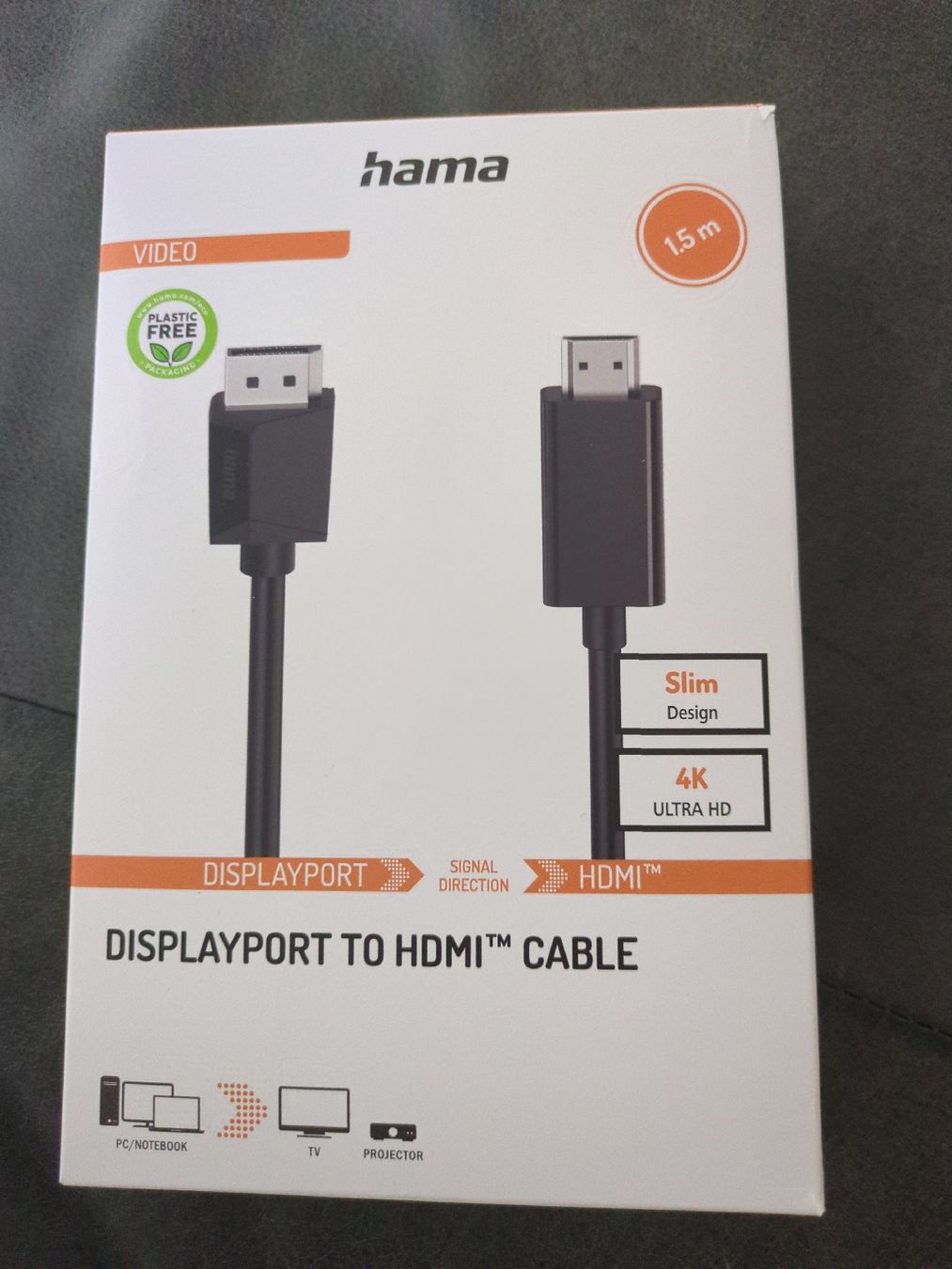 Hama Câbles: Displayport to HDMI Cable – Neuf avec emballage d'origine à Winterthur par Sir_Waldi