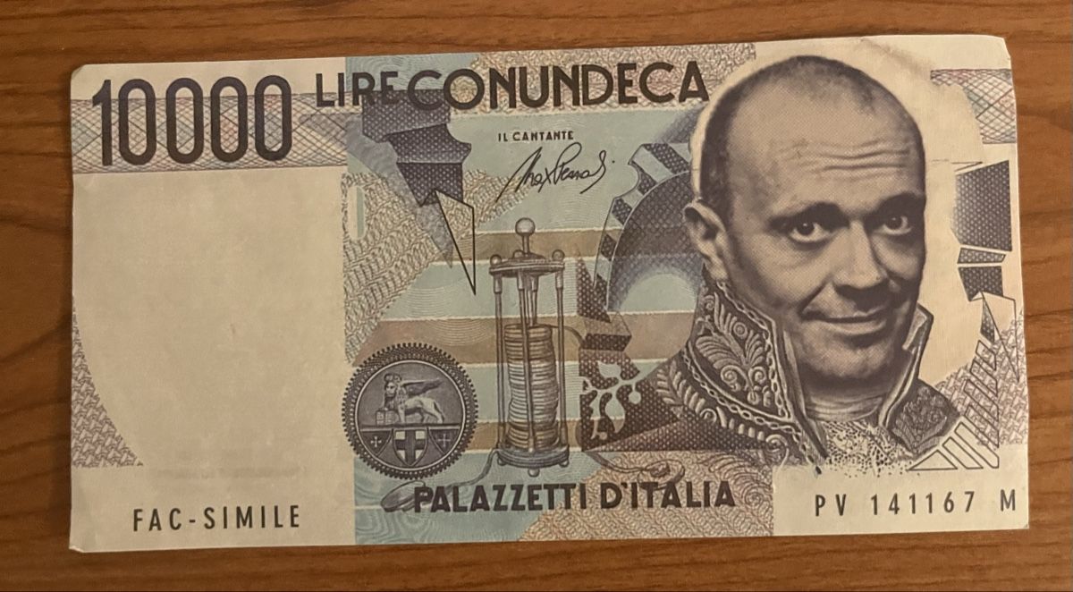 Banconote: 883 Max Pezzali - Banconota con un Deca - Facsimile – Nuovo (secondo la descrizione) da Grenchen venduto da Replay111