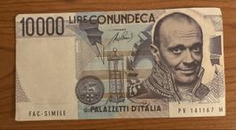 883 Max Pezzali - Banconota con un Deca - Facsimile