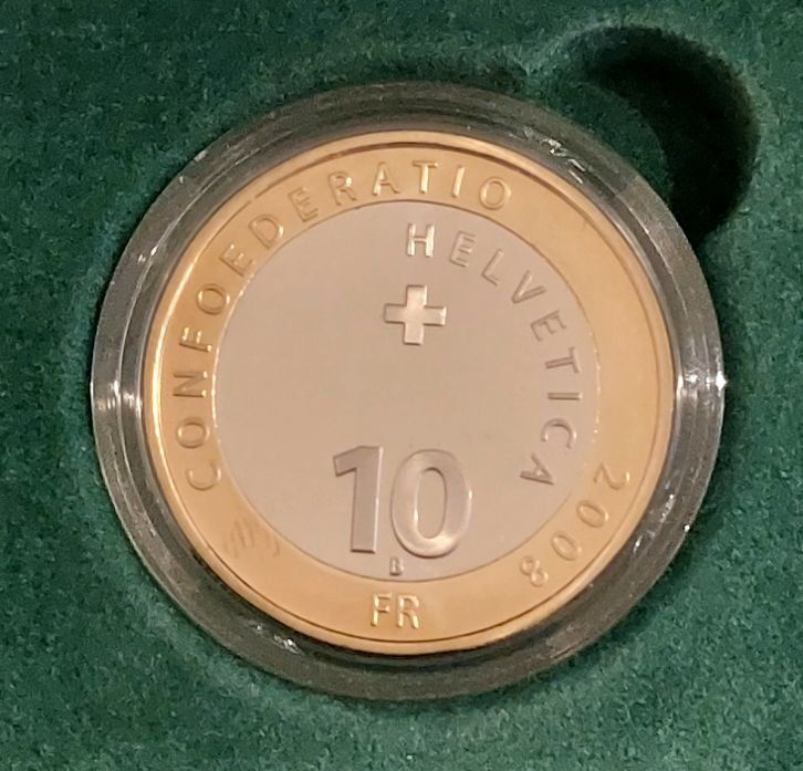 Tutti le monete: 10 Franken 2008 pp Steinadler Box – Nuovo (secondo la descrizione) da Arch venduto da moneyswiss 2