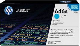 Original HP Color LaserJet CM4540 cyan Toner, 646A / CF031A
