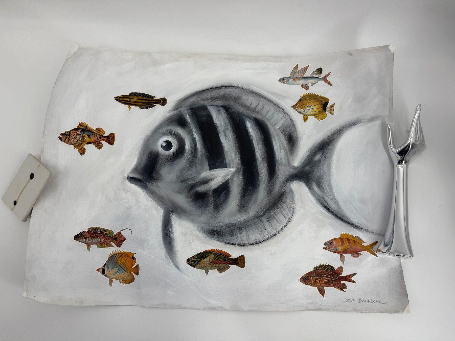 Dipinti: Fisch Gemälde/ Bild von Dom. Burck – Usato da Auenstein venduto da moin.