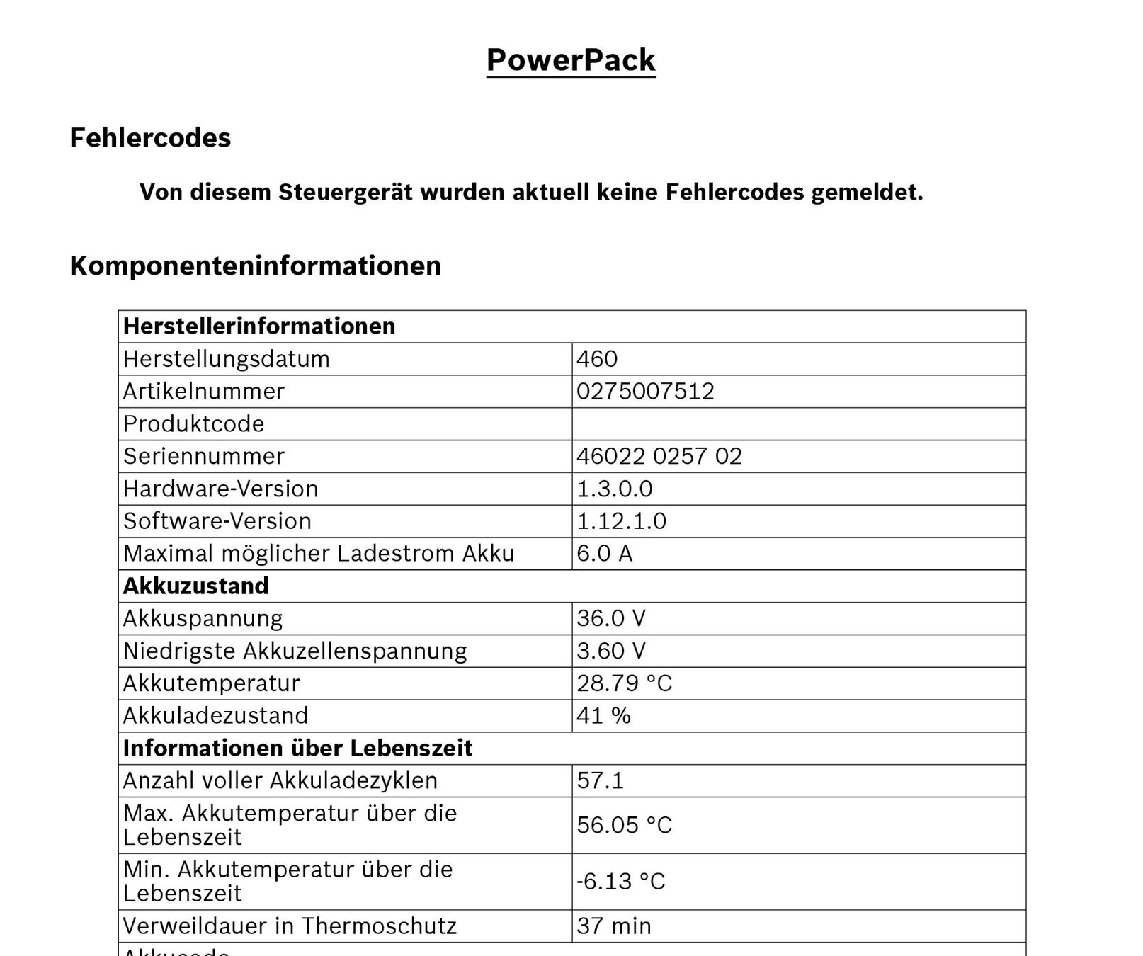 Bosch Akkus: Bosch Powerpack 400 mit 400Wh 100% / inklusive Messbericht – Gebraucht aus Winterthur von .-thx-. 7