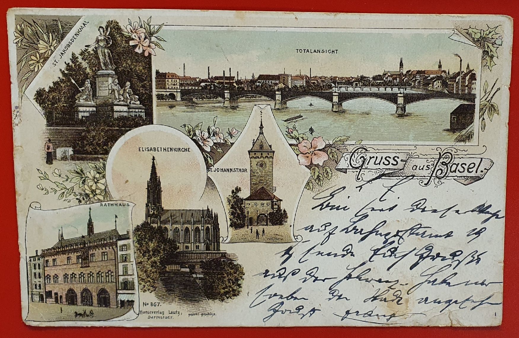 Cartoline postali: Gruss aus Basel 1897 – Usato da Kreuzlingen venduto da Rschweiz1