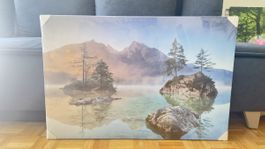 Wandbild Bergsee, Leinwandbild, Naturmotiv, neuwertig!