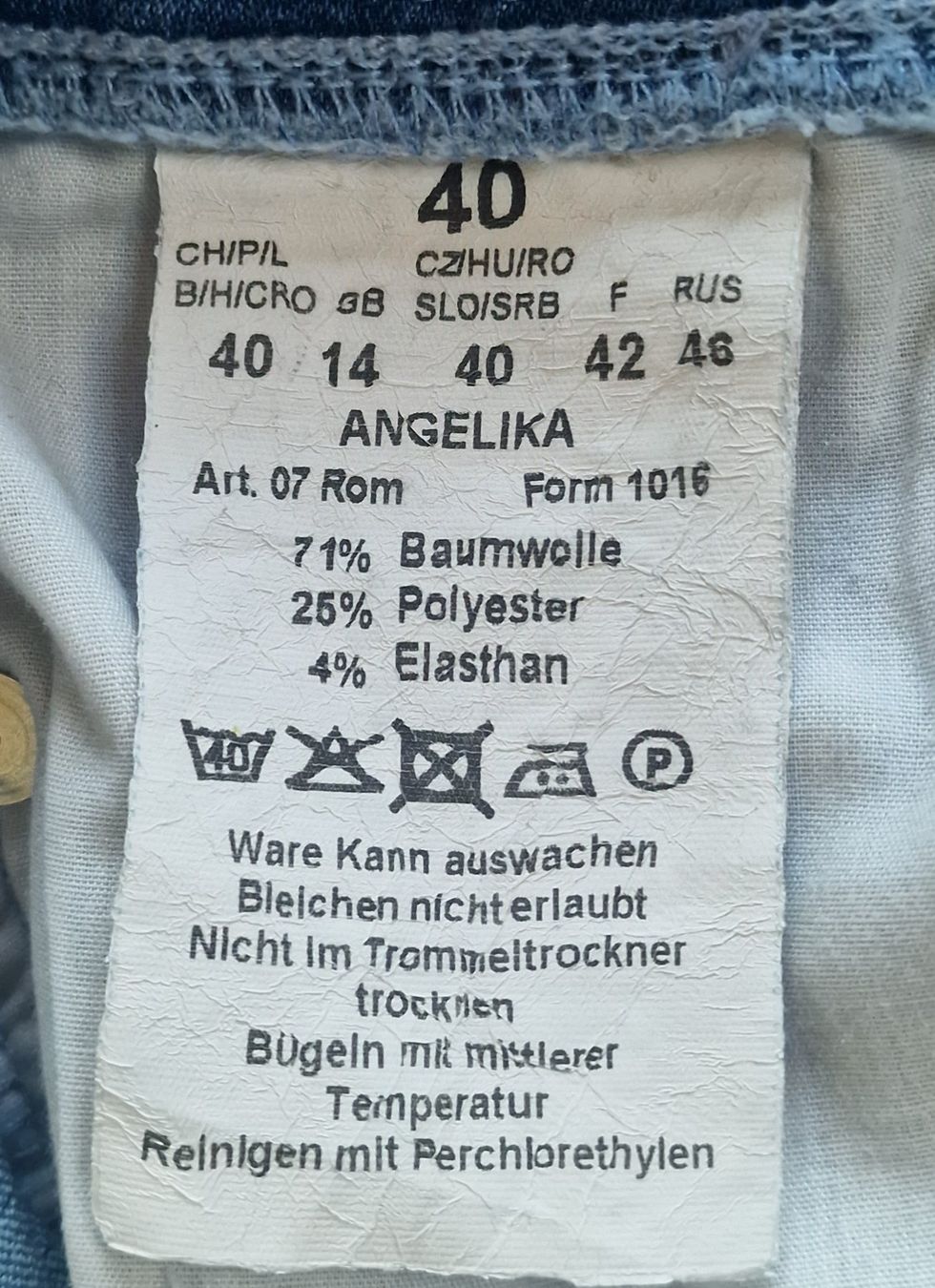 Jeans: Damen Jeans Angelika Grösse 40 – Usato da Falera venduto da Fudax 2