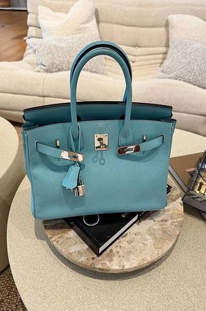 HERMES BIRKIN 30, BLEU ATOLL, 2015