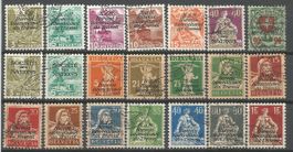 21 Timbres Anciens ( Suisse / Service )
