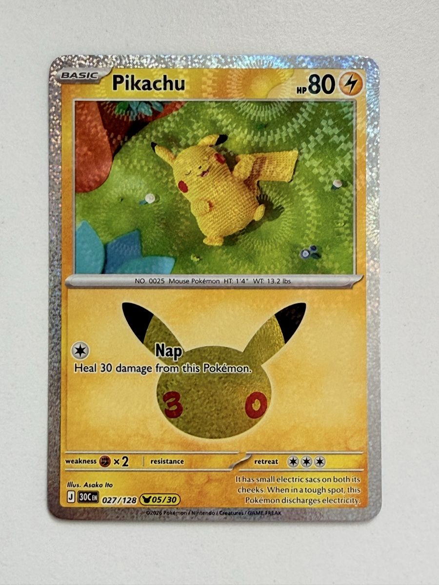 Pokémon Carte collezionabili: Pikachu Ito 05/30 - 30th celebration EN – Nuovo (secondo la descrizione) da Zürich venduto da Piaz97