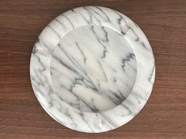 Sehr schöner „CARRARA“-MARMOR-ASCHENBECHER / Unikat / Top!!!