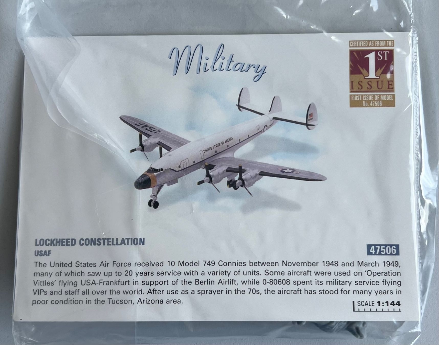 Corgi Toys Kit di modellismo & Modellini statici: Corgi 47506 Lockheed Constellation - US Air Force – Nuovo e nell'imballaggio originale da Laufen venduto da ric_9vmm 2