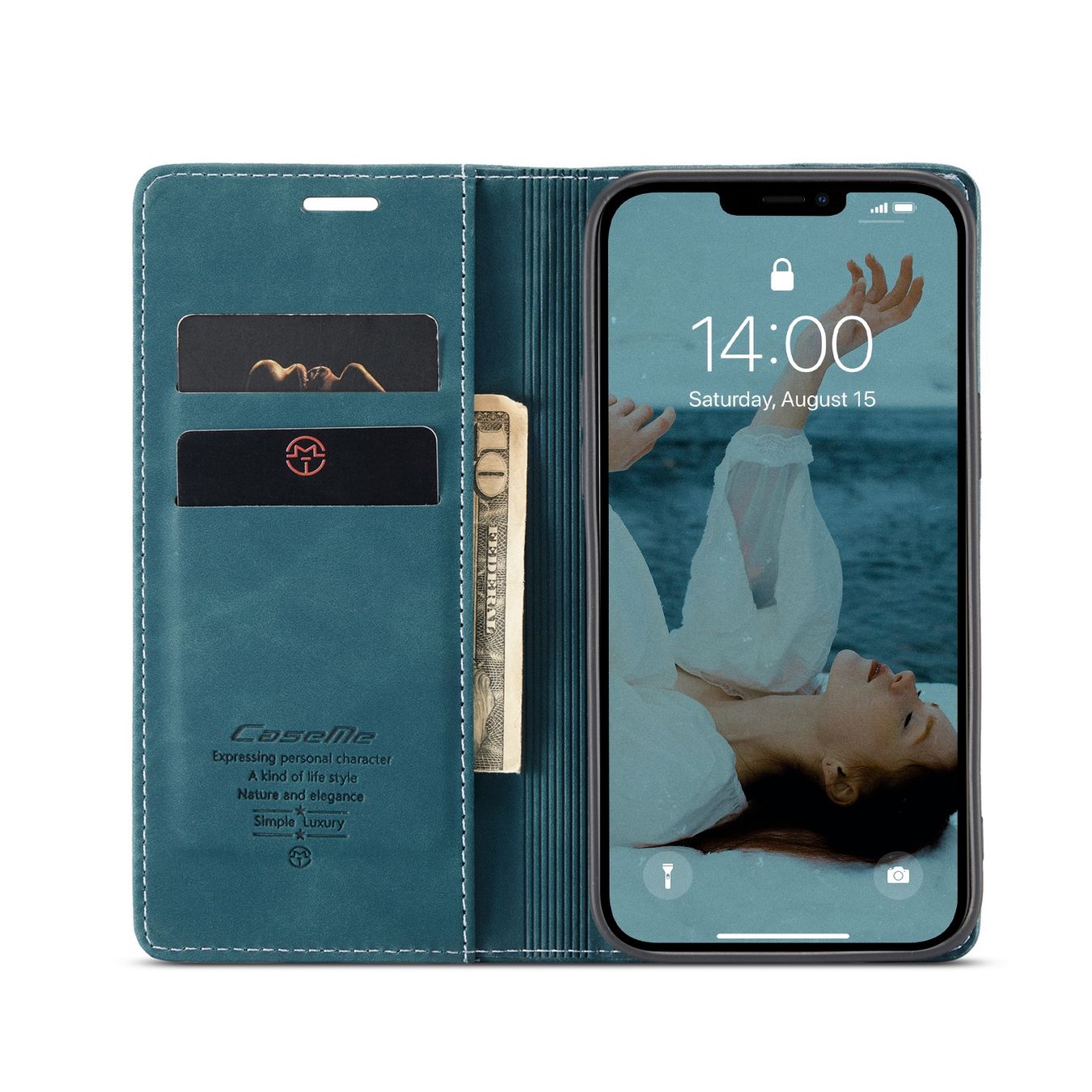 Cover & Protezioni schermo: iPhone 12 Pro Max - étui à rabat support portefeuille BLEU – Nuovo e nell'imballaggio originale da Morges venduto da DigiAC 2