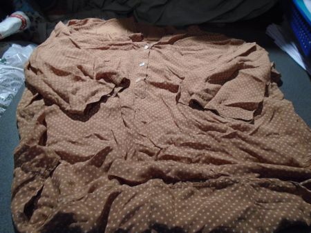 Bluse Grösse S, braun/Muster